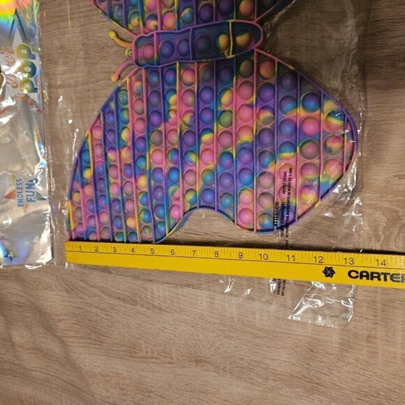 Super Pop Large Size Butterfly Toy New Pastel Colors - Picture 2 of 3